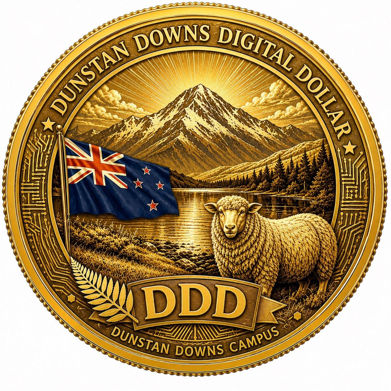 Dunstan Downs Digital Dollar coin
